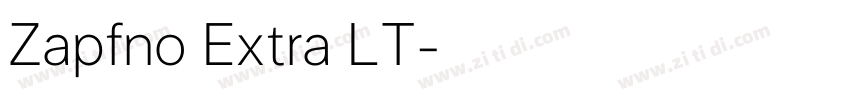 Zapfno Extra LT字体转换